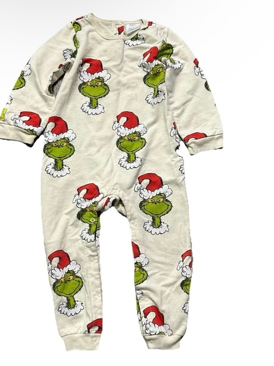 Other - Toddler The Grinch Cream Coverall Christmas Holiday Winter Size 24 Months